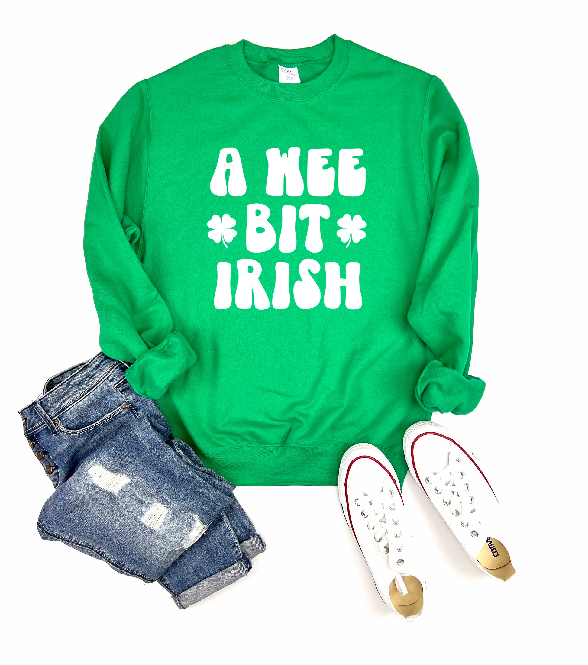 A Wee Bit Irish Adult Sweatshirt