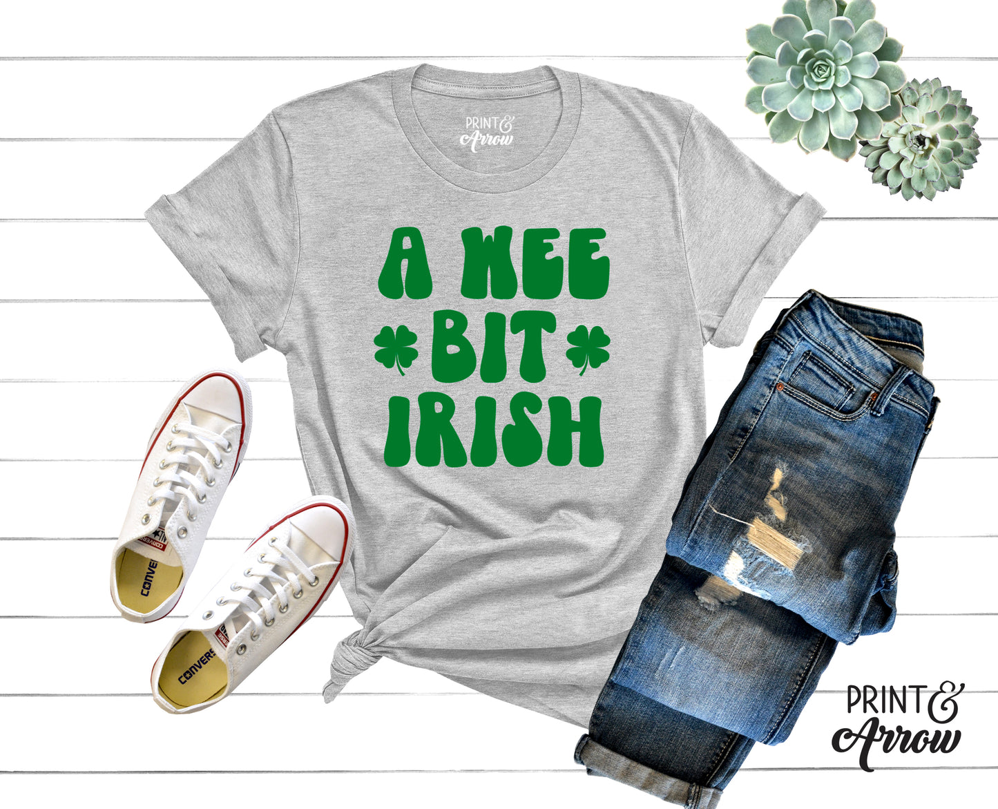 A Wee Bit Irish Adult T-shirt