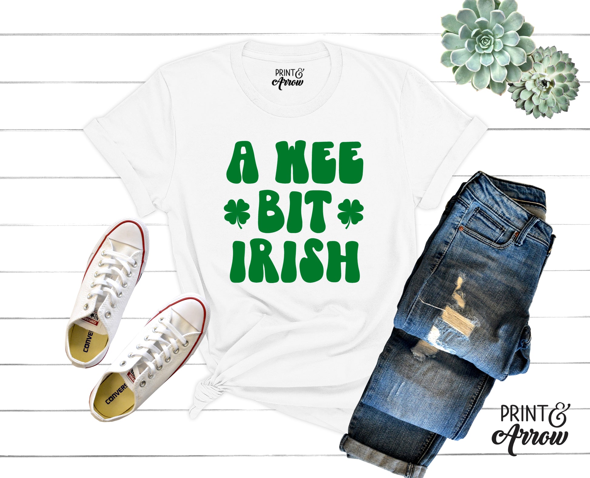 A Wee Bit Irish Adult T-shirt