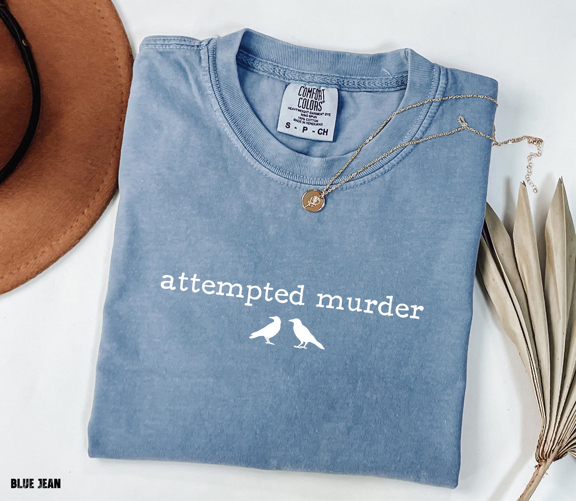 Funny Attempted Murder Comfort Colors Adult T-shirt