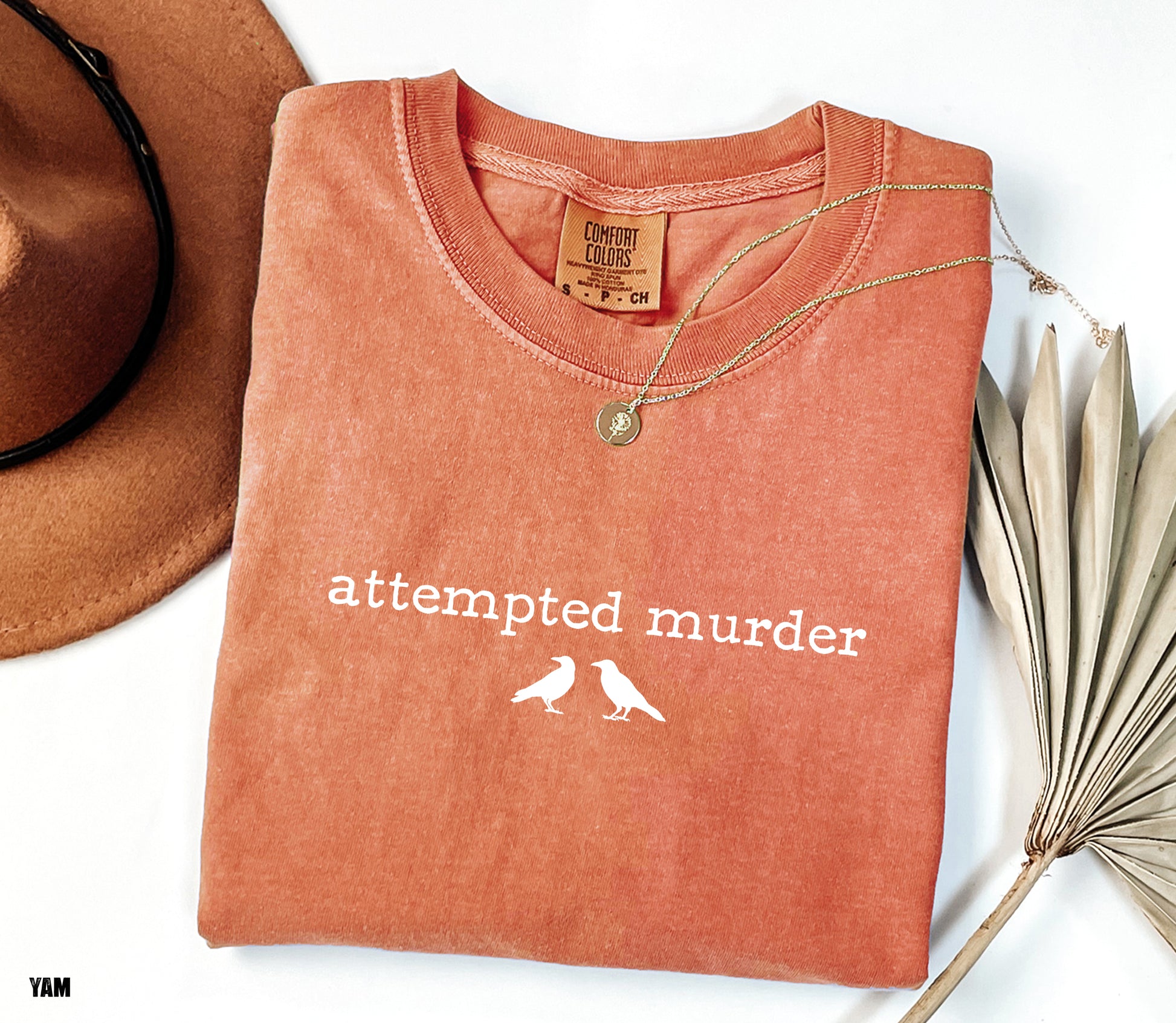Funny Attempted Murder Comfort Colors Adult T-shirt
