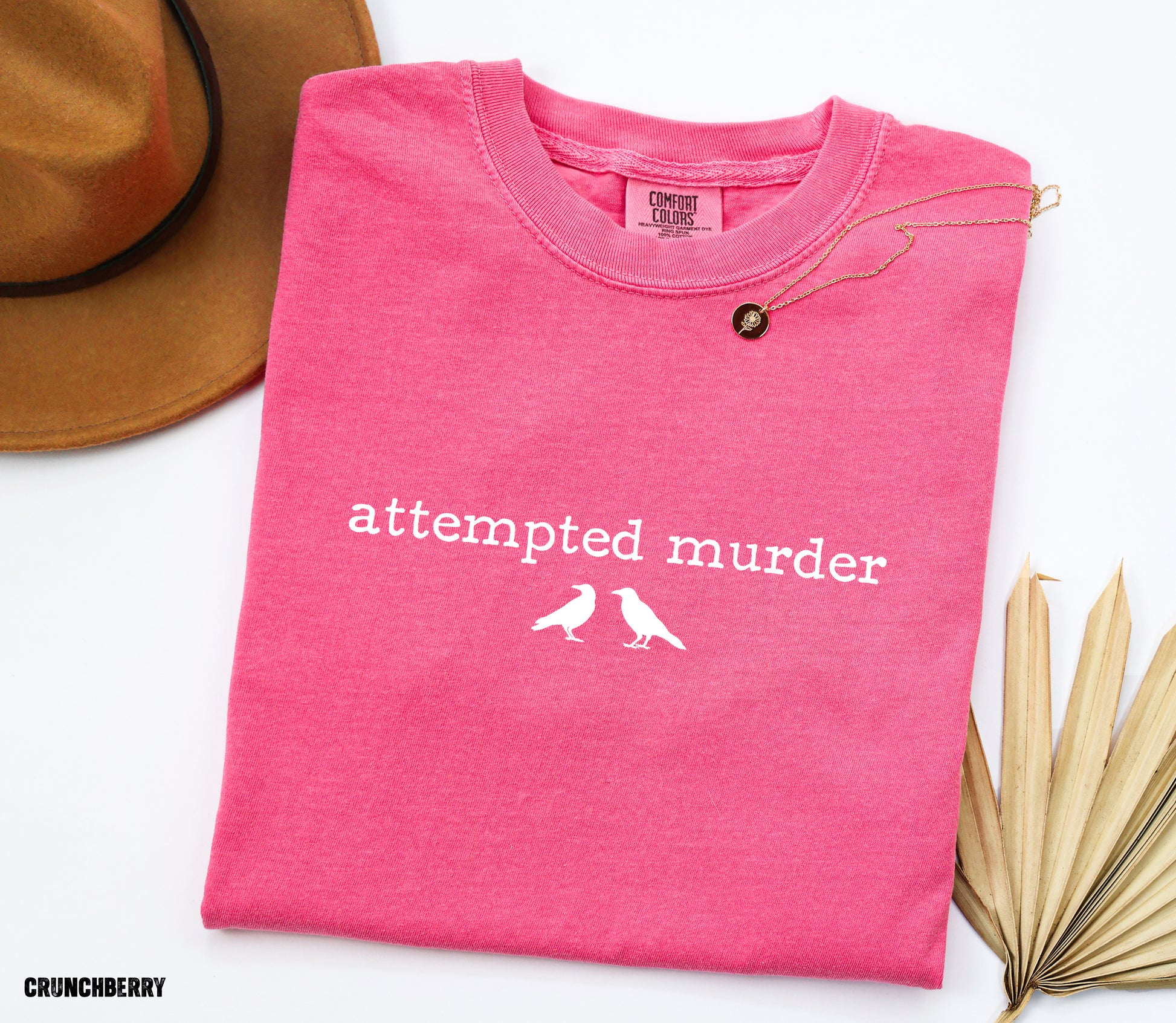 Funny Attempted Murder Comfort Colors Adult T-shirt