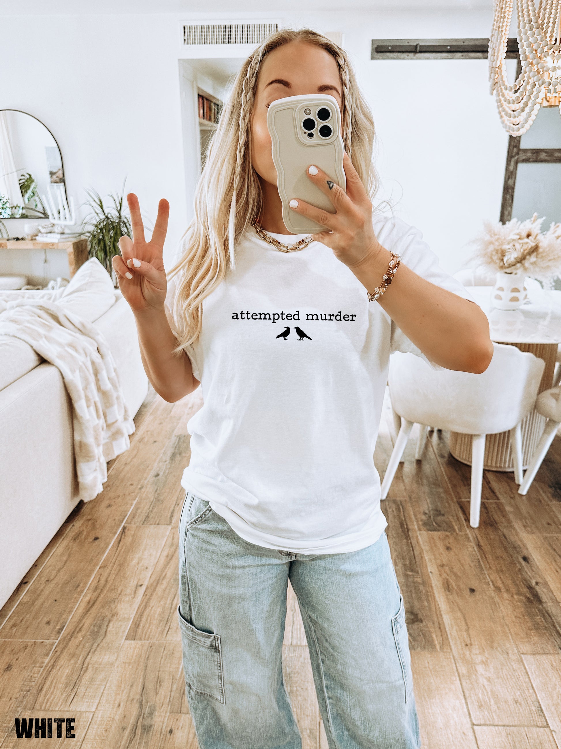 Funny Attempted Murder Comfort Colors Adult T-shirt