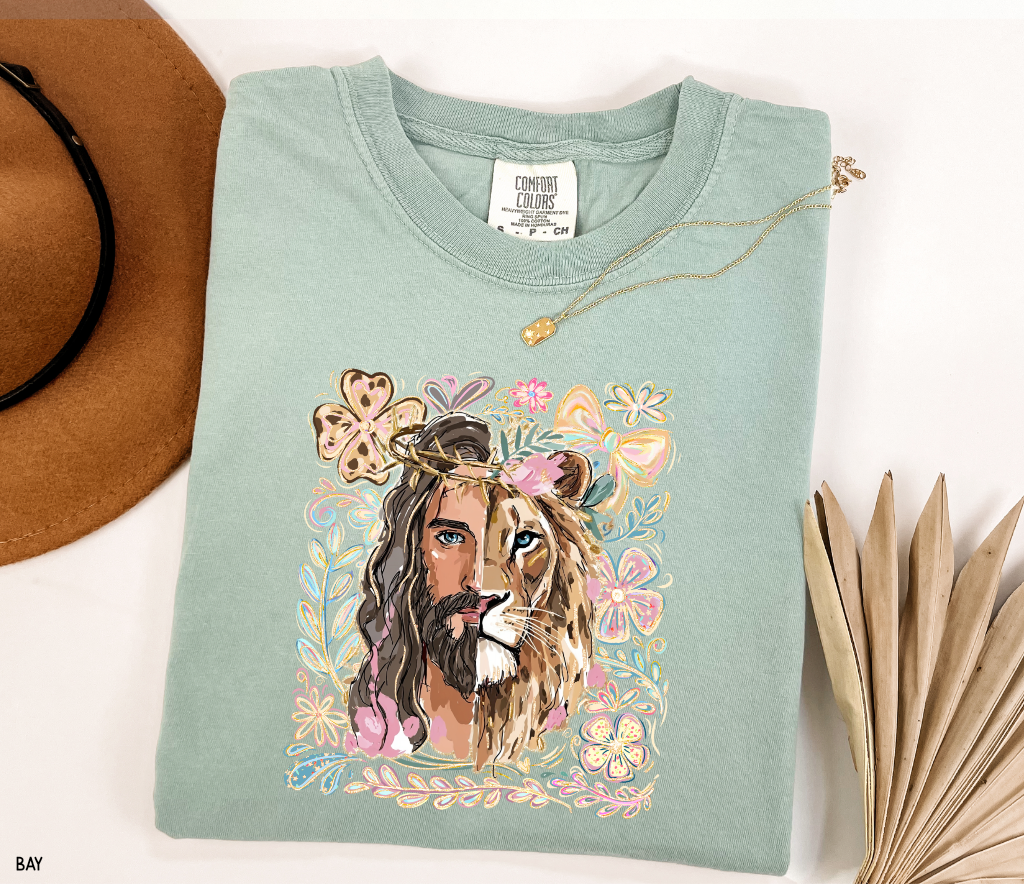 Jesus Lion of Judah Adult Comfort Colors T-Shirt