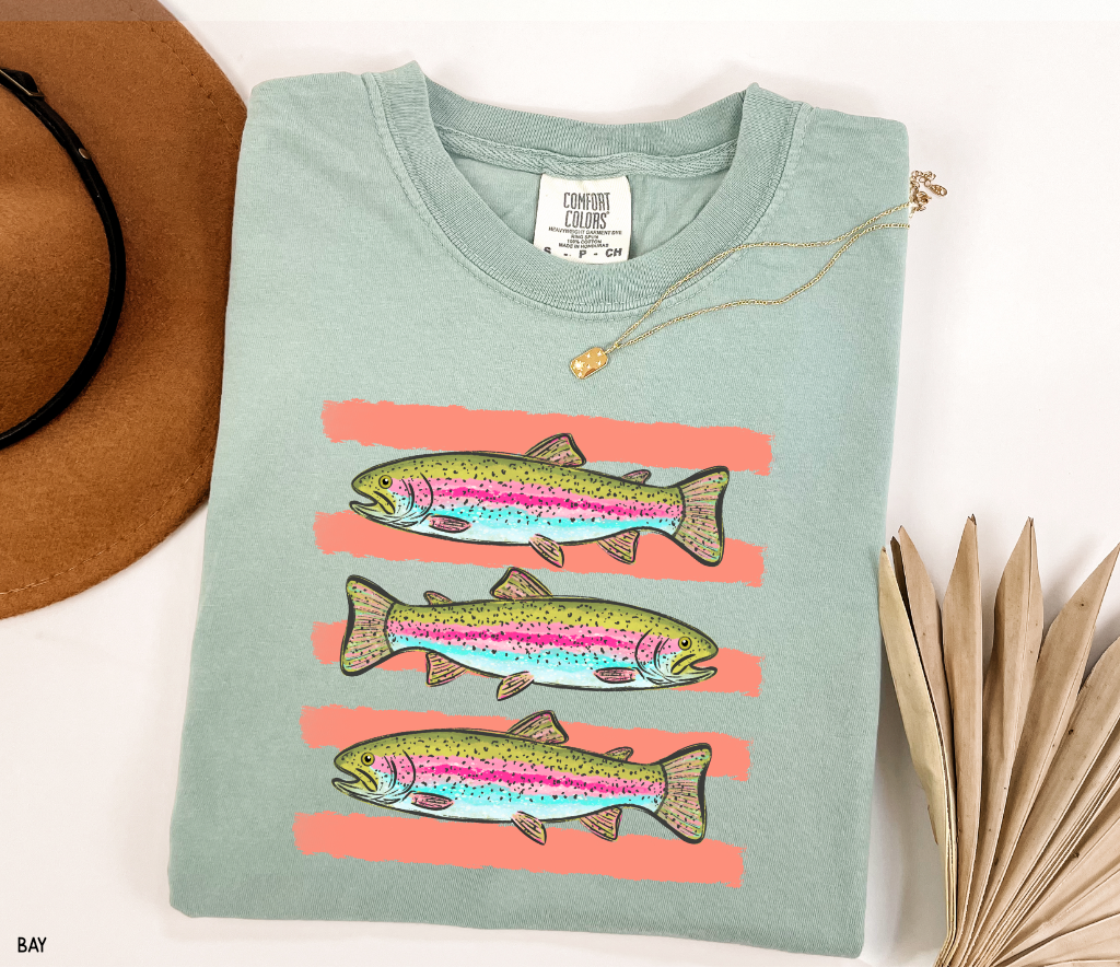 Funny Trout Adult Comfort Colors T-Shirt
