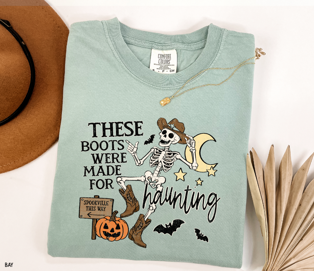 These Boots Were Made for Haunting Adult Comfort Colors T-Shirt