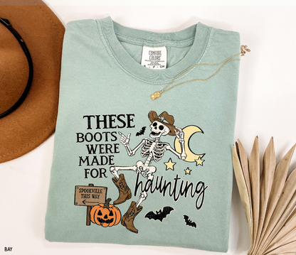 These Boots Were Made for Haunting Adult Comfort Colors T-Shirt