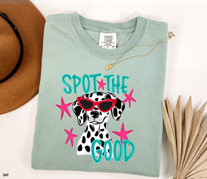 Spot The Good Dalmatian Adult Comfort Colors T-Shirt
