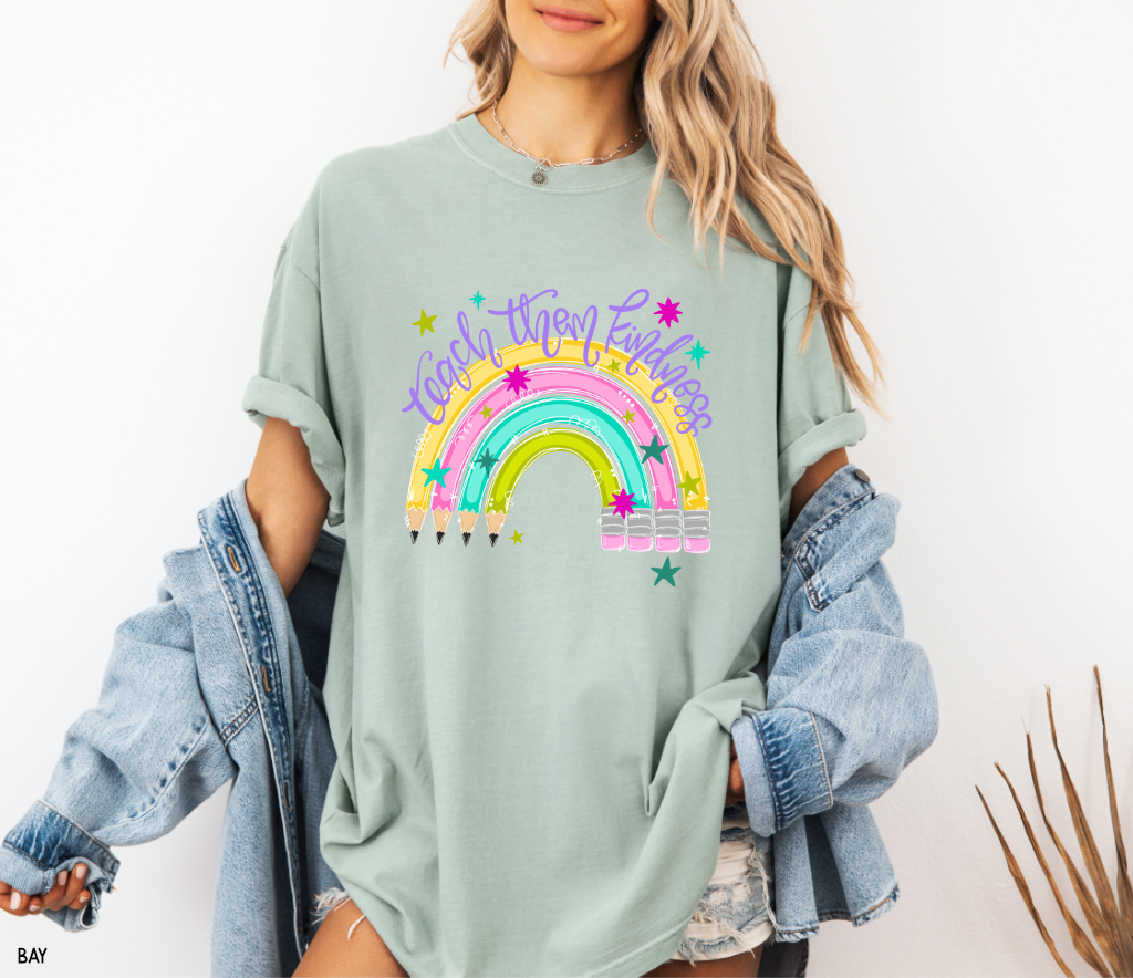 Teach Them Kindness Adult Comfort Colors T-Shirt
