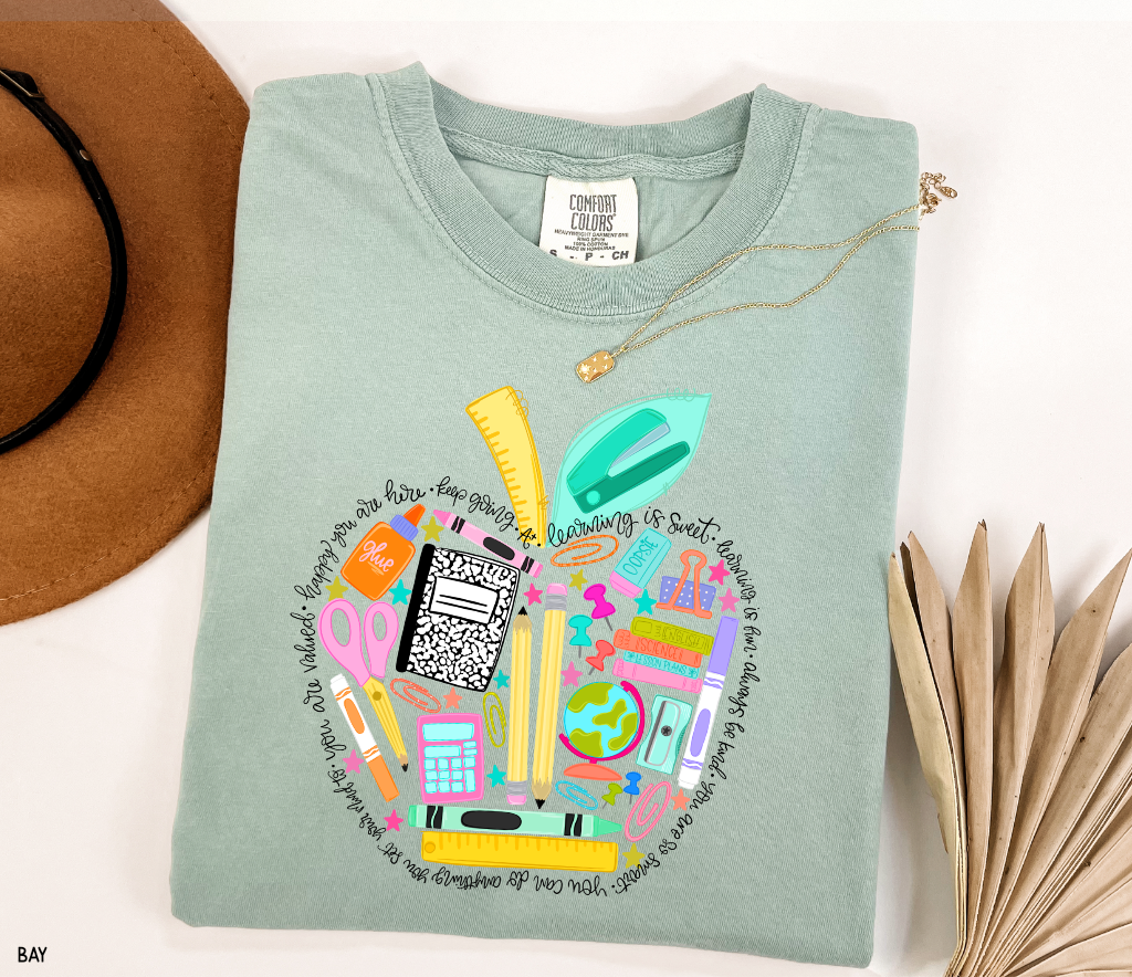 Teacher Supplies Adult Comfort Colors T-Shirt