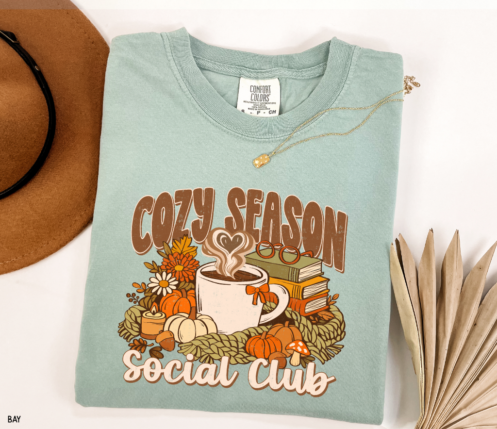 Cozy Season Social Club Adult Comfort Colors T-Shirt