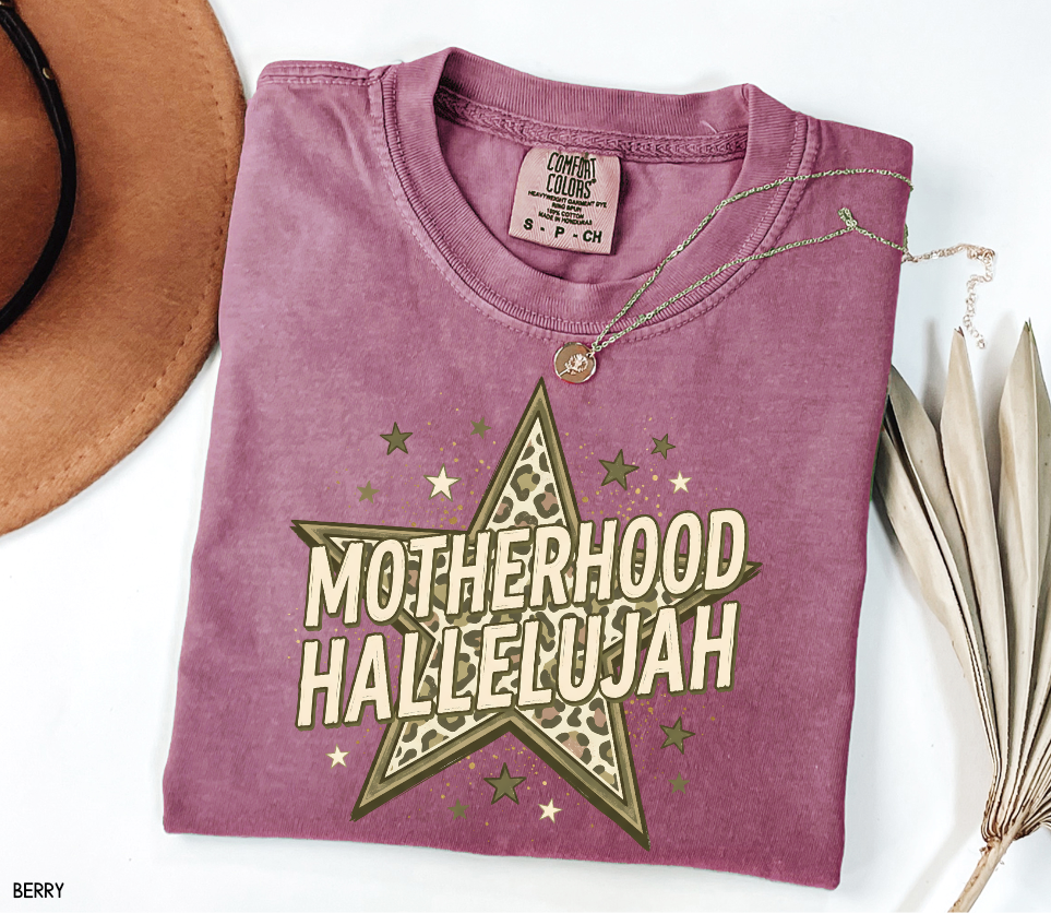 Motherhood Hallelujah Adult Comfort Colors T-Shirt