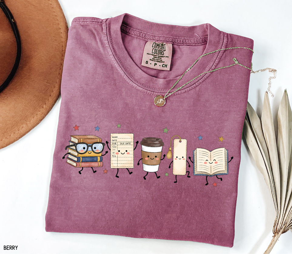 Book Lovers Adult Comfort Colors T-Shirt