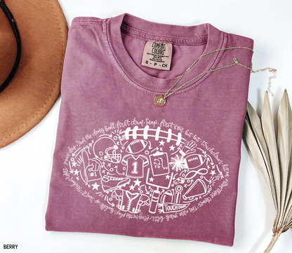 Football Adult Comfort Colors T-Shirt