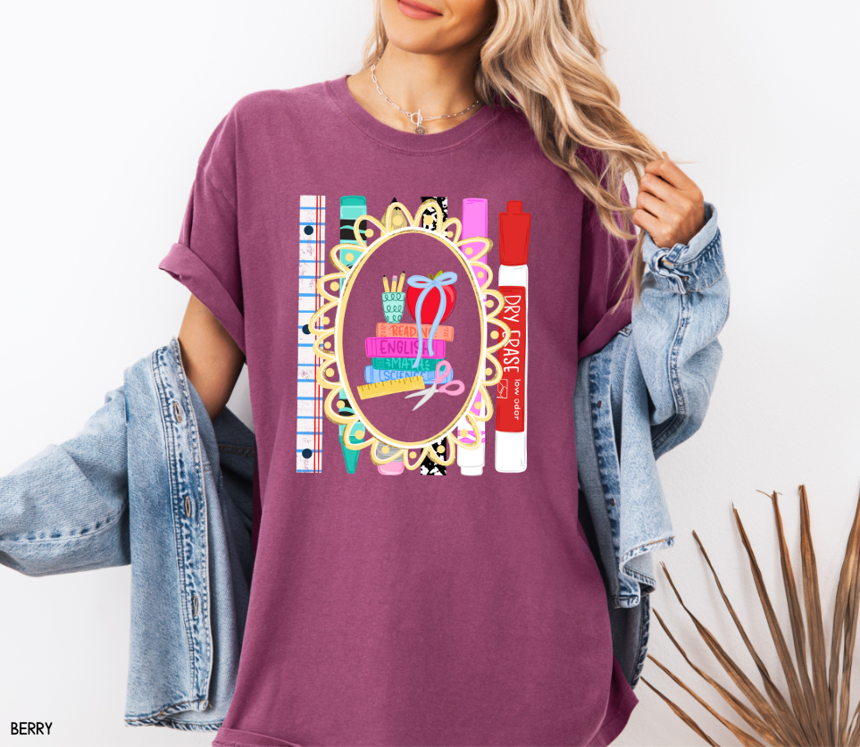Teacher Subjects Comfort Colors T-Shirt