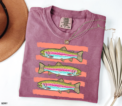 Funny Trout Adult Comfort Colors T-Shirt