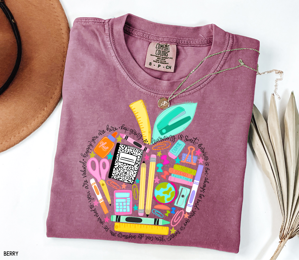 Teacher Supplies Adult Comfort Colors T-Shirt
