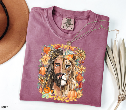 Jesus Lion of Judah Adult Comfort Colors T-shirt