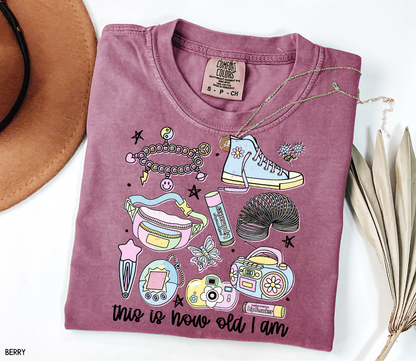 This is How Old I Am Adult Comfort Colors T-Shirt
