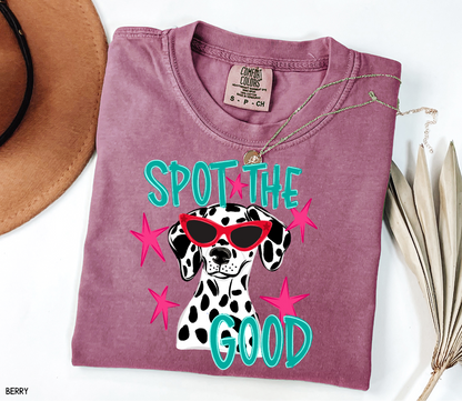 Spot The Good Dalmatian Adult Comfort Colors T-Shirt