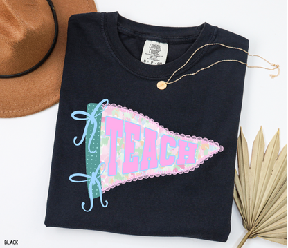 Teach Pennant Adult Comfort Colors T-Shirt