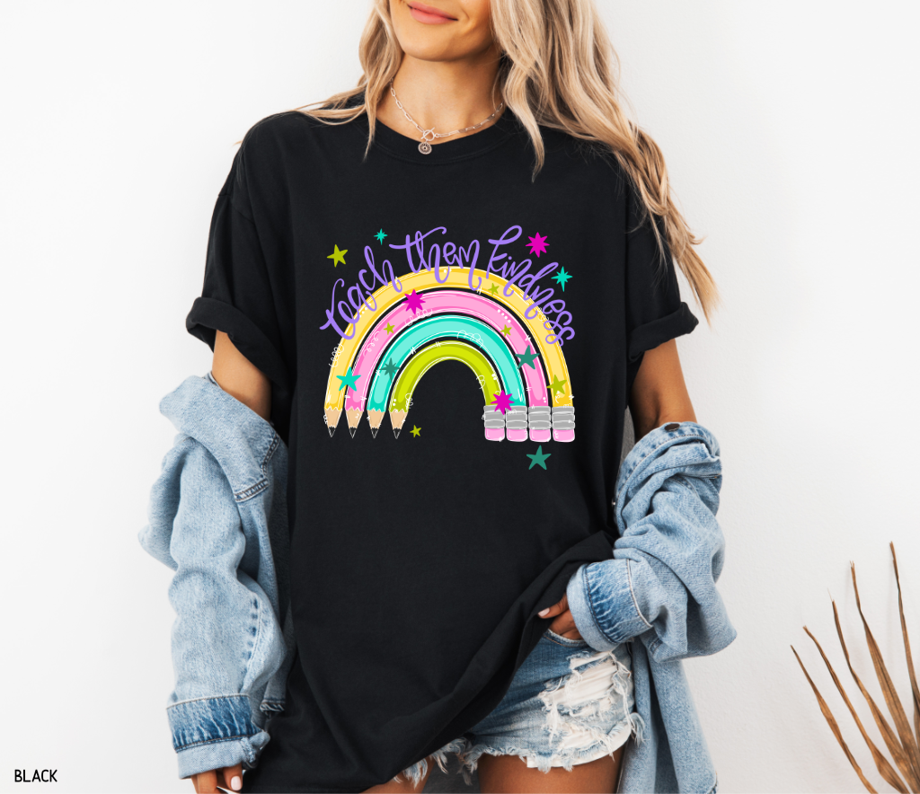 Teach Them Kindness Adult Comfort Colors T-Shirt