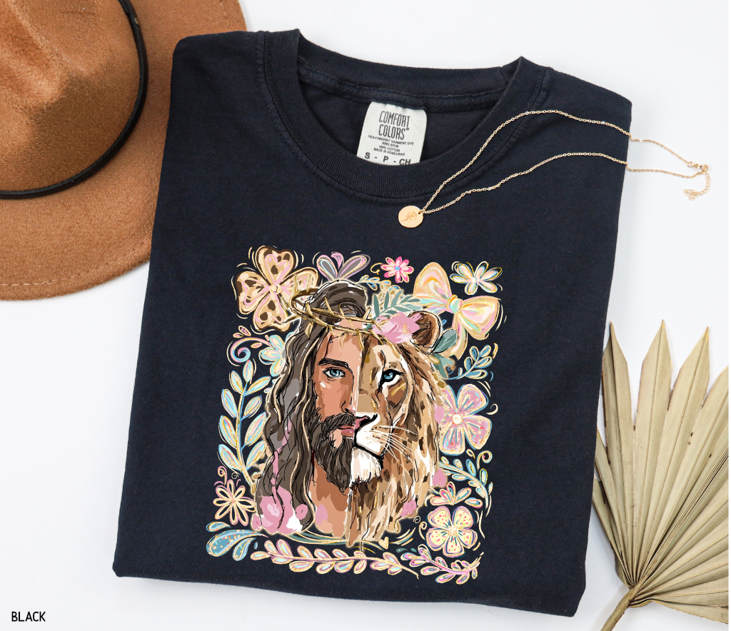 Jesus Lion of Judah Adult Comfort Colors T-Shirt
