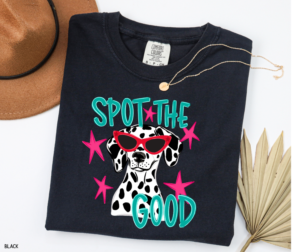 Spot The Good Dalmatian Adult Comfort Colors T-Shirt