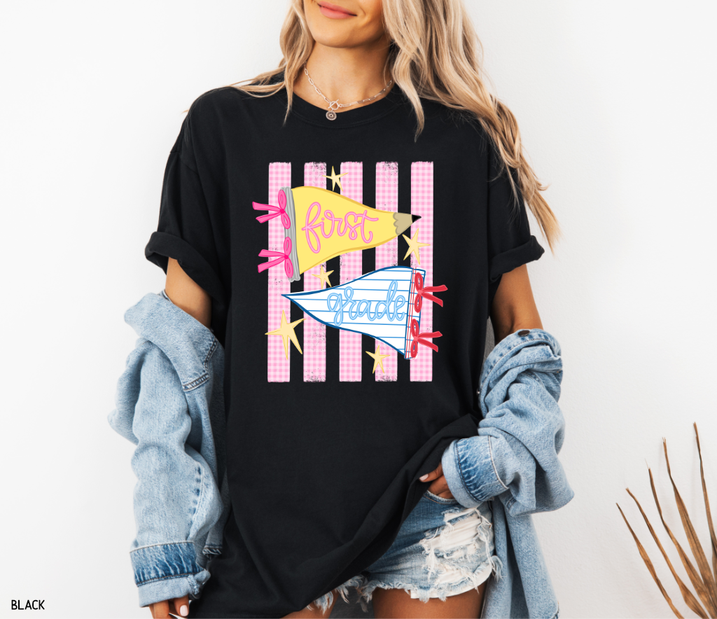 Pennant Grade Level Teacher Comfort Colors T-Shirt