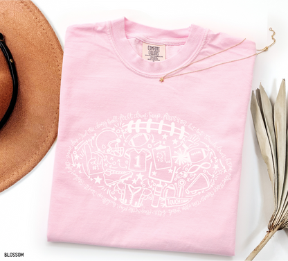 Football Adult Comfort Colors T-Shirt
