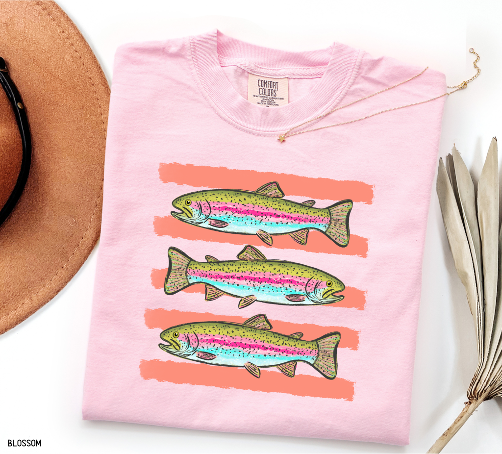 Funny Trout Adult Comfort Colors T-Shirt