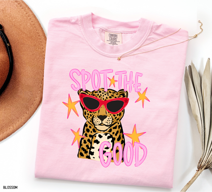 Spot The Good Leopard Comfort Colors T-Shirt