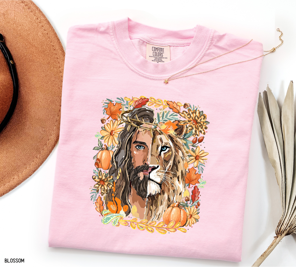Jesus Lion of Judah Adult Comfort Colors T-shirt