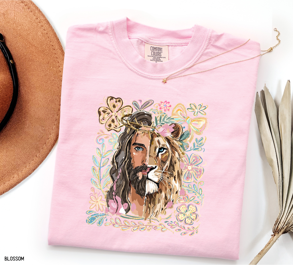 Jesus Lion of Judah Adult Comfort Colors T-Shirt