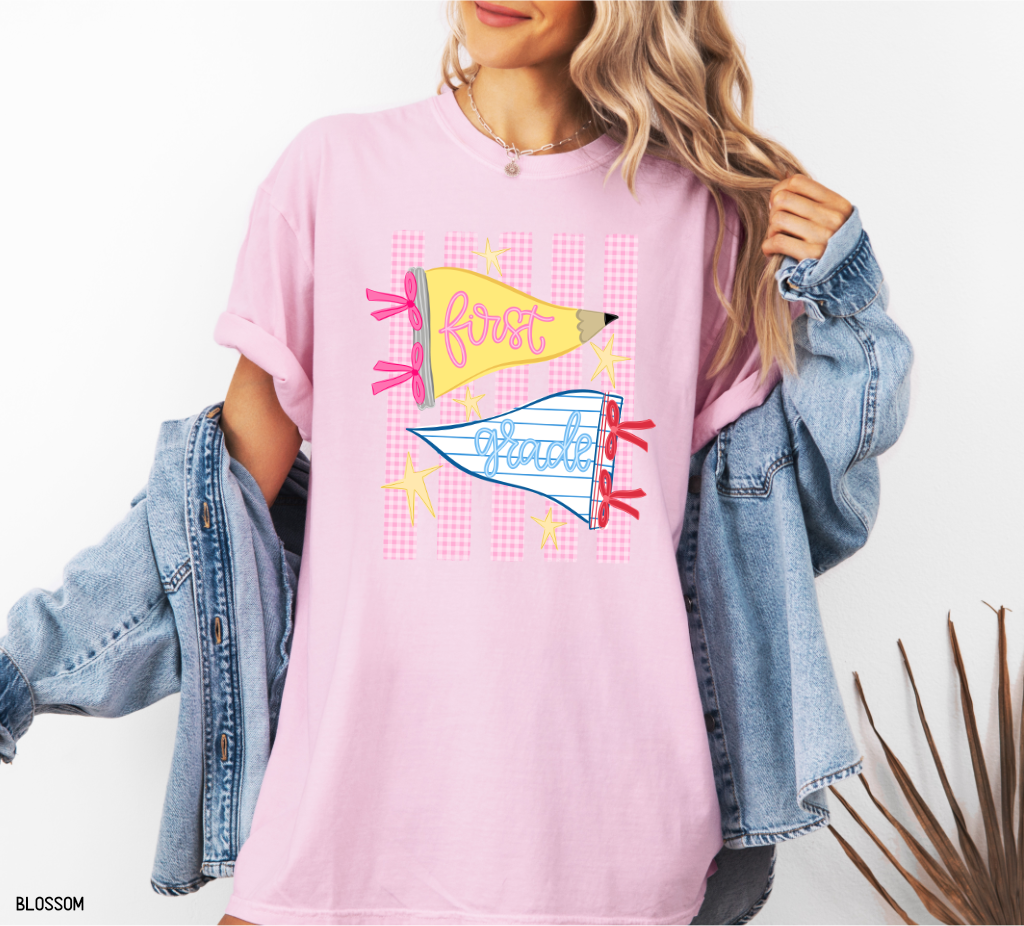 Pennant Grade Level Teacher Comfort Colors T-Shirt