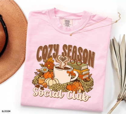 Cozy Season Social Club Adult Comfort Colors T-Shirt
