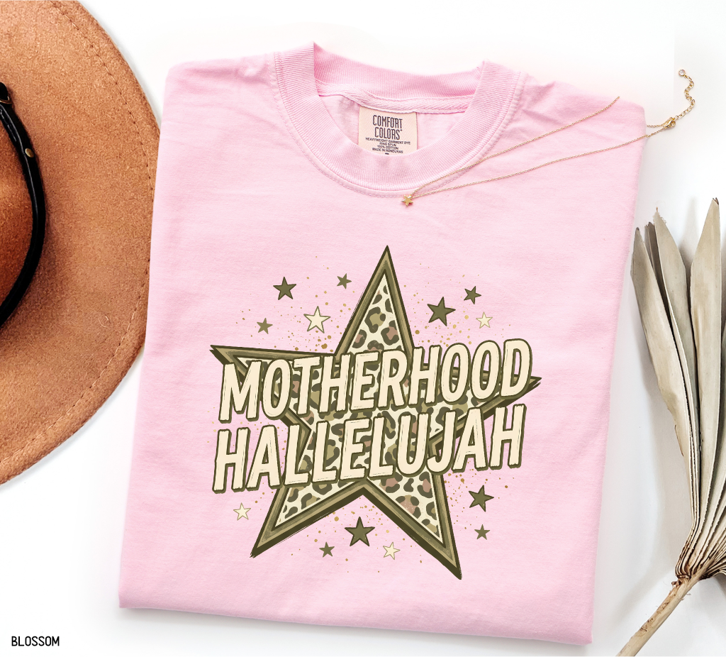 Motherhood Hallelujah Adult Comfort Colors T-Shirt