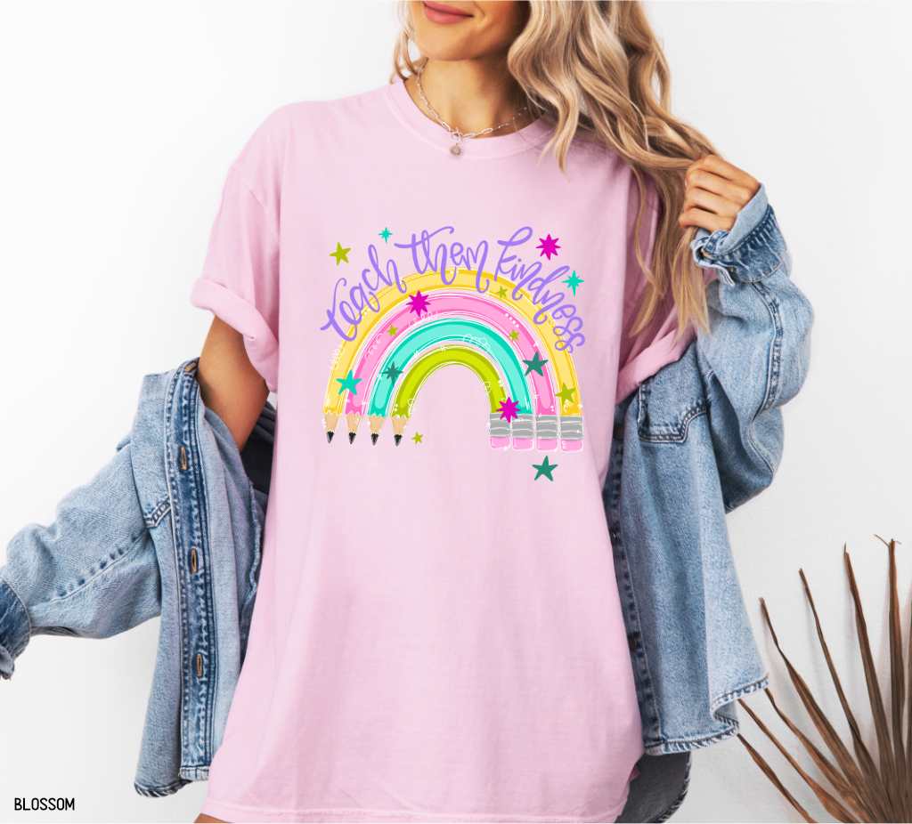Teach Them Kindness Adult Comfort Colors T-Shirt