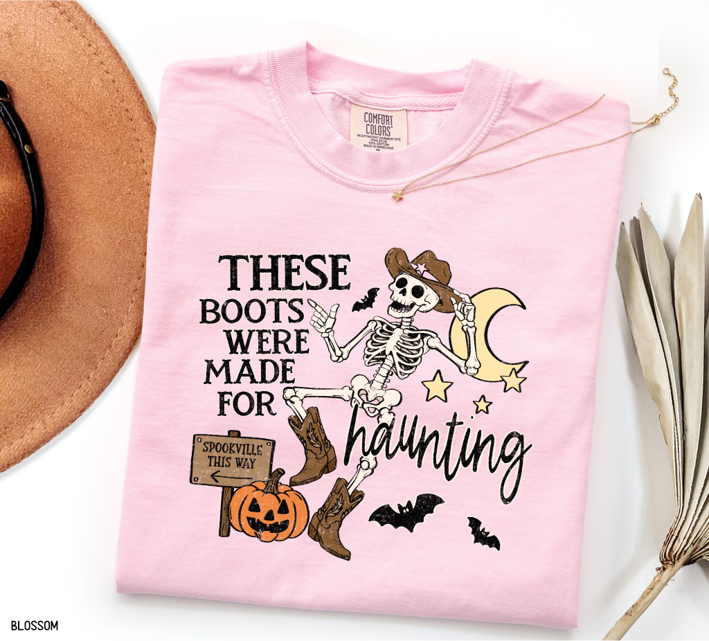 These Boots Were Made for Haunting Adult Comfort Colors T-Shirt