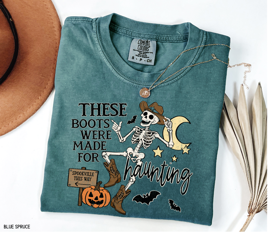 These Boots Were Made for Haunting Adult Comfort Colors T-Shirt