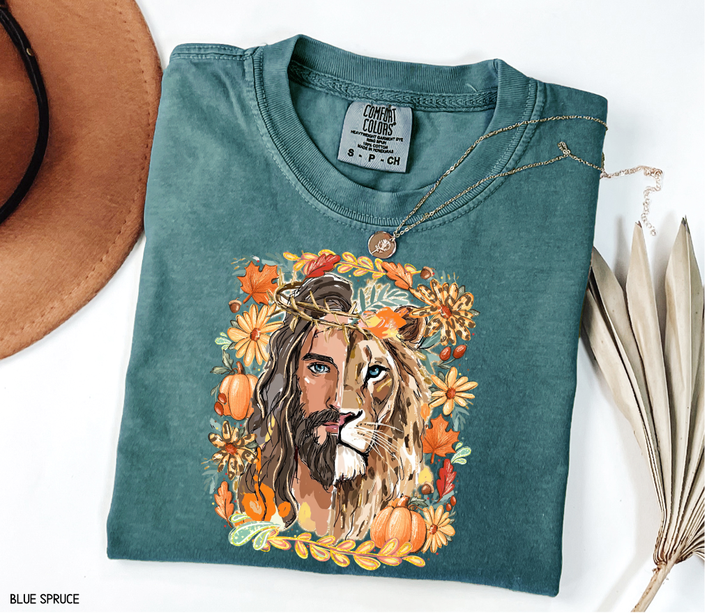 Jesus Lion of Judah Adult Comfort Colors T-shirt