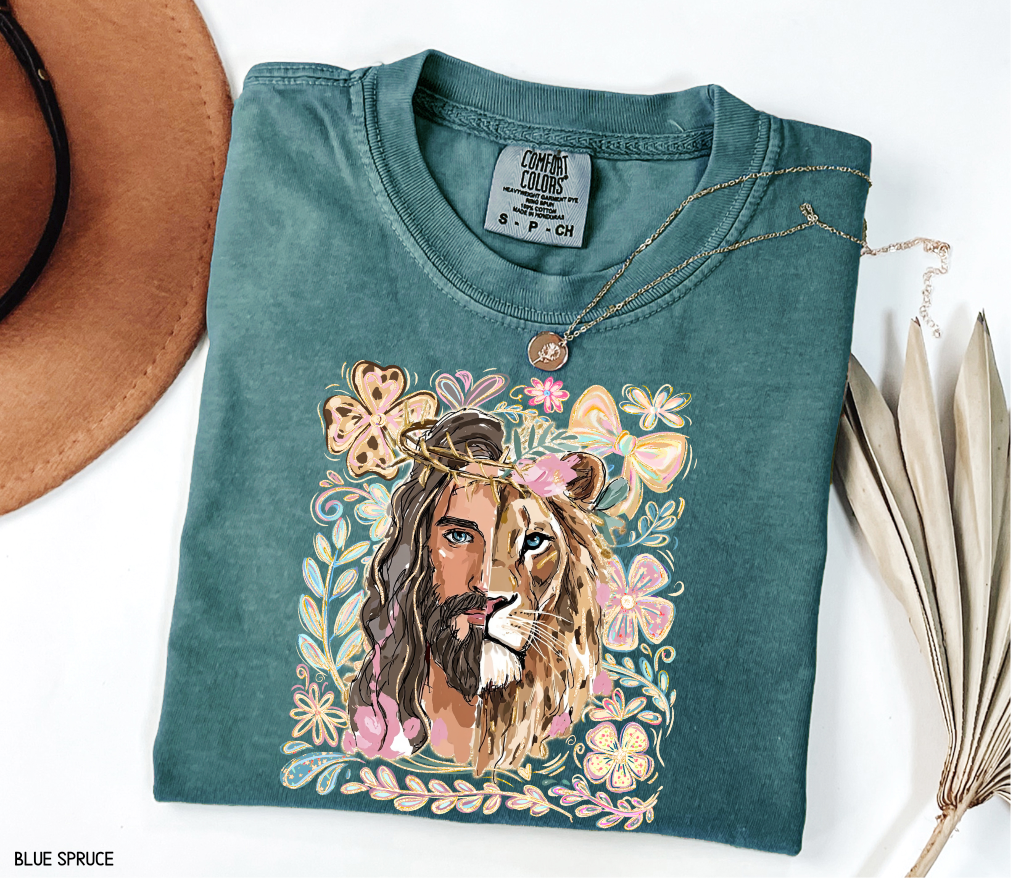 Jesus Lion of Judah Adult Comfort Colors T-Shirt