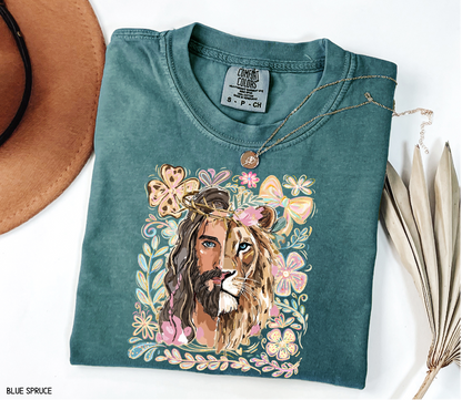 Jesus Lion of Judah Adult Comfort Colors T-Shirt