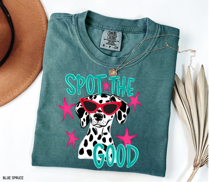 Spot The Good Dalmatian Adult Comfort Colors T-Shirt