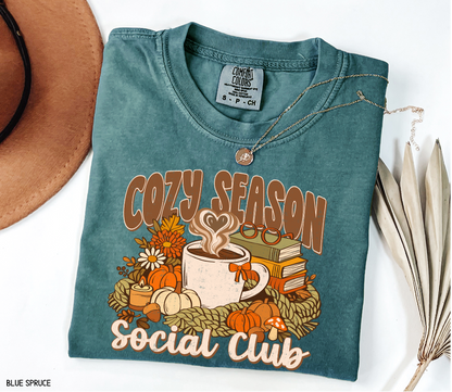Cozy Season Social Club Adult Comfort Colors T-Shirt
