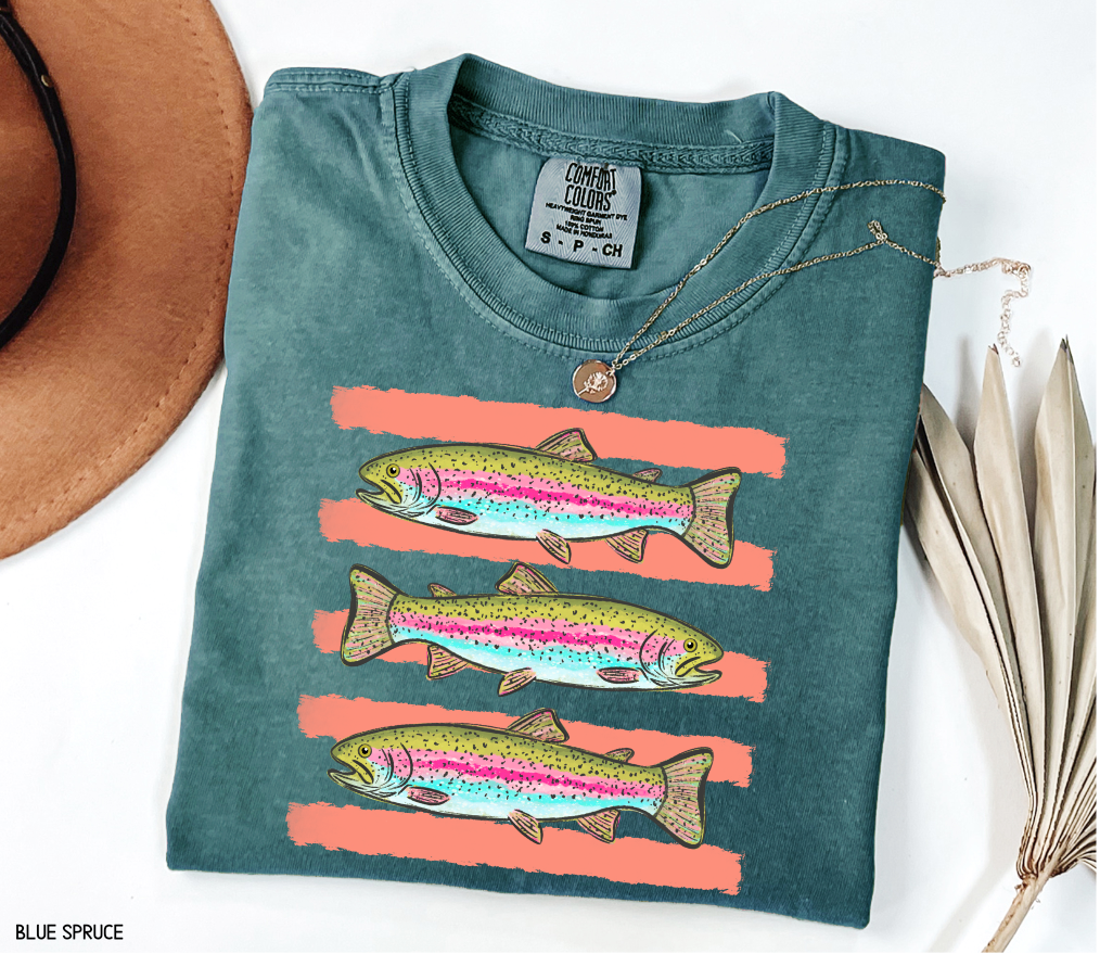 Funny Trout Adult Comfort Colors T-Shirt