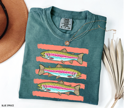 Funny Trout Adult Comfort Colors T-Shirt