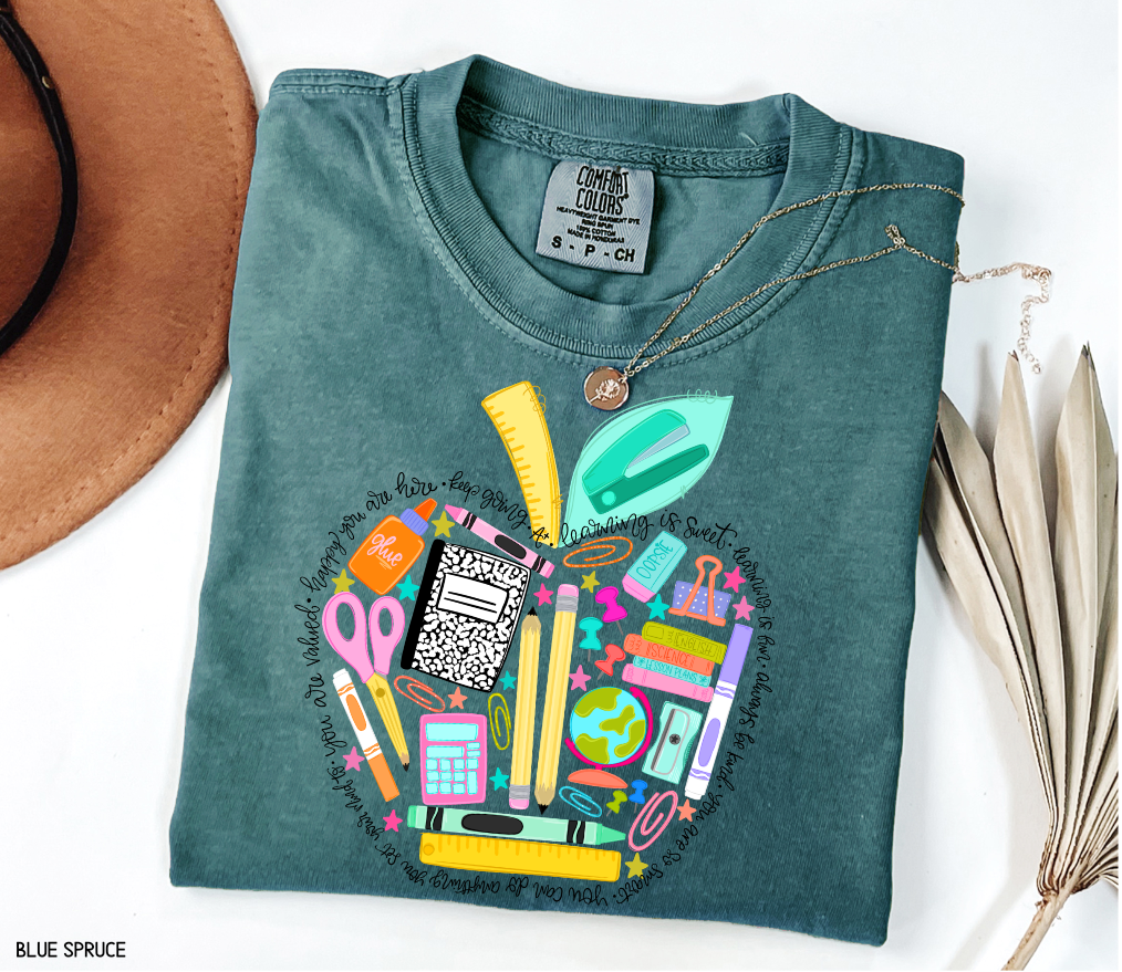 Teacher Supplies Adult Comfort Colors T-Shirt