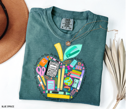 Teacher Supplies Adult Comfort Colors T-Shirt