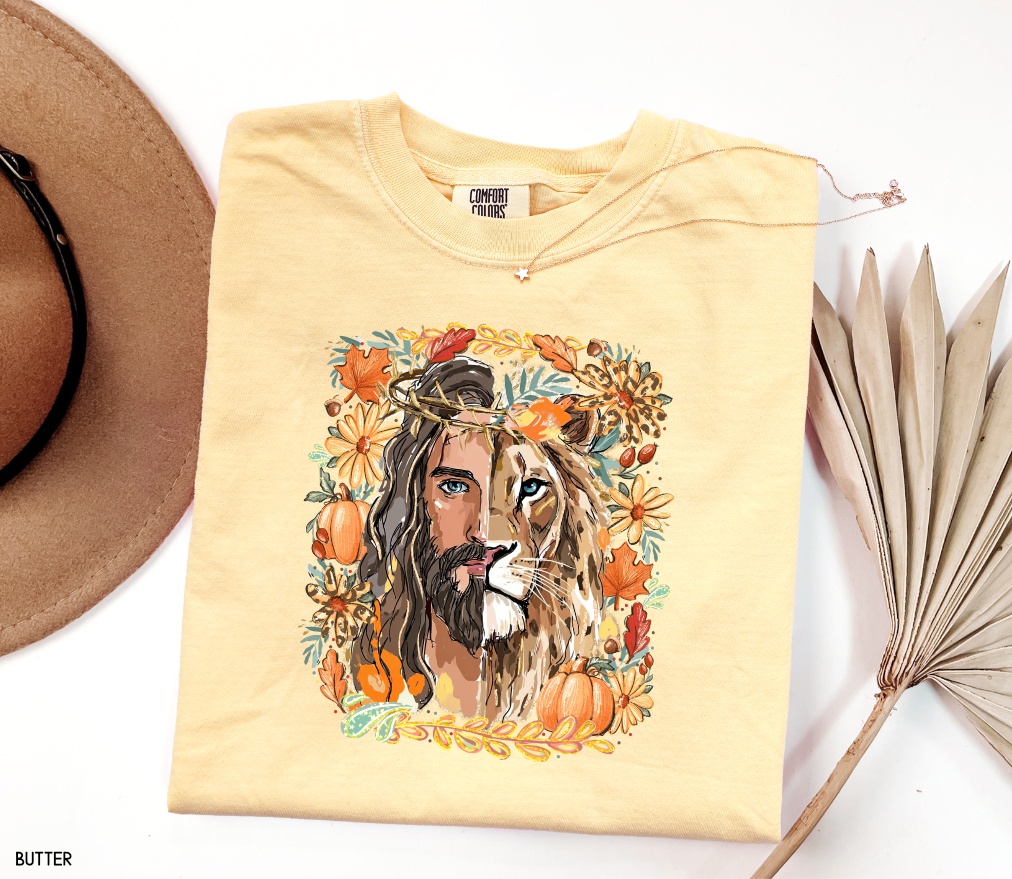 Jesus Lion of Judah Adult Comfort Colors T-shirt